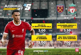 AdmiralBet 100+ tiket - Žestoka ofanziva Liverpula u Londonu za kvotu 161!